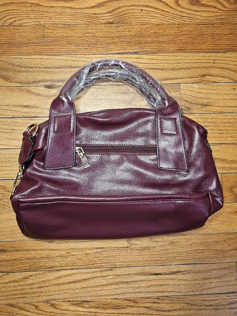 Burgandy Satchel Cross Body Handbag